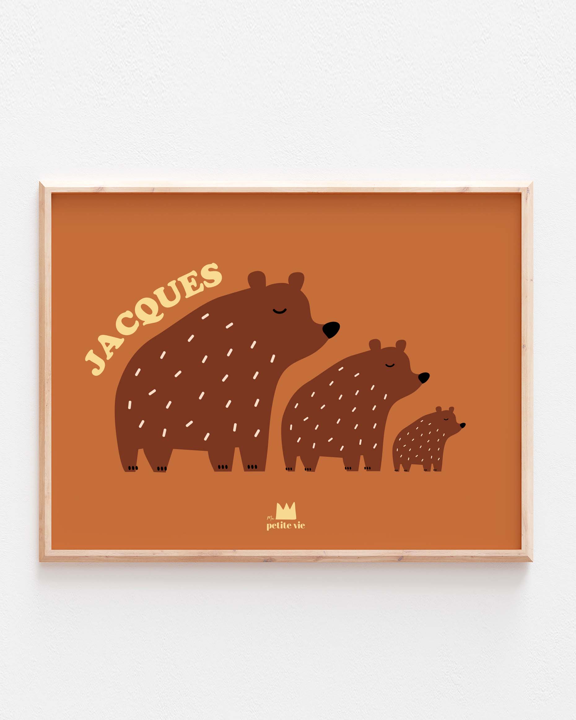 Affiche prénom "Jacques" Ma petite vie