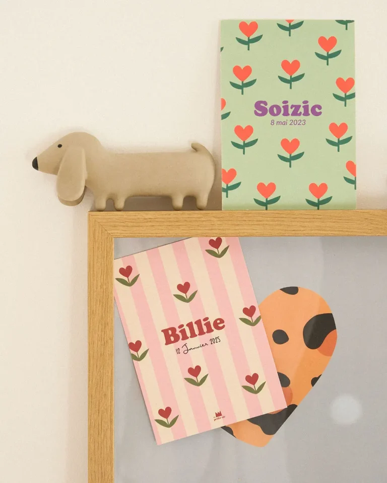 faire-part illustrés pour bébé, annoncer naissance