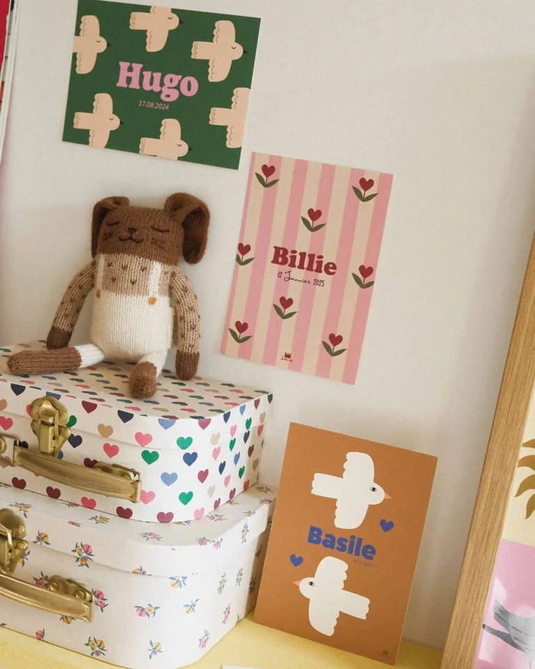 faire-part illustrés pour bébé, annoncer naissance