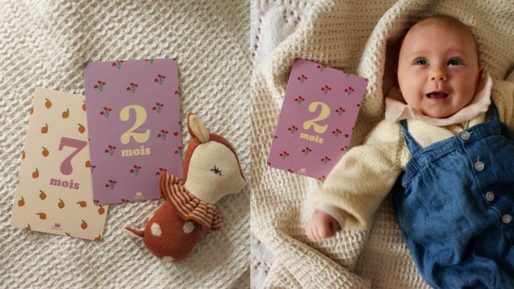 Carte Mois Bebe Tutifuu00ae 52 Cartes Etapes Bebe Avec Stickers Et Support. Cadeau Naissance, Carte Mois Par Mois Bebe, Mes Premiu00e8res Fois Bu00e9bu00e9 Cadeau Baby Shower Carte étapes Bébé