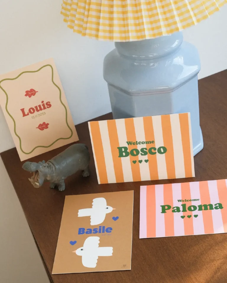 faire-part de naissance pour annoncer arrivée de bébé