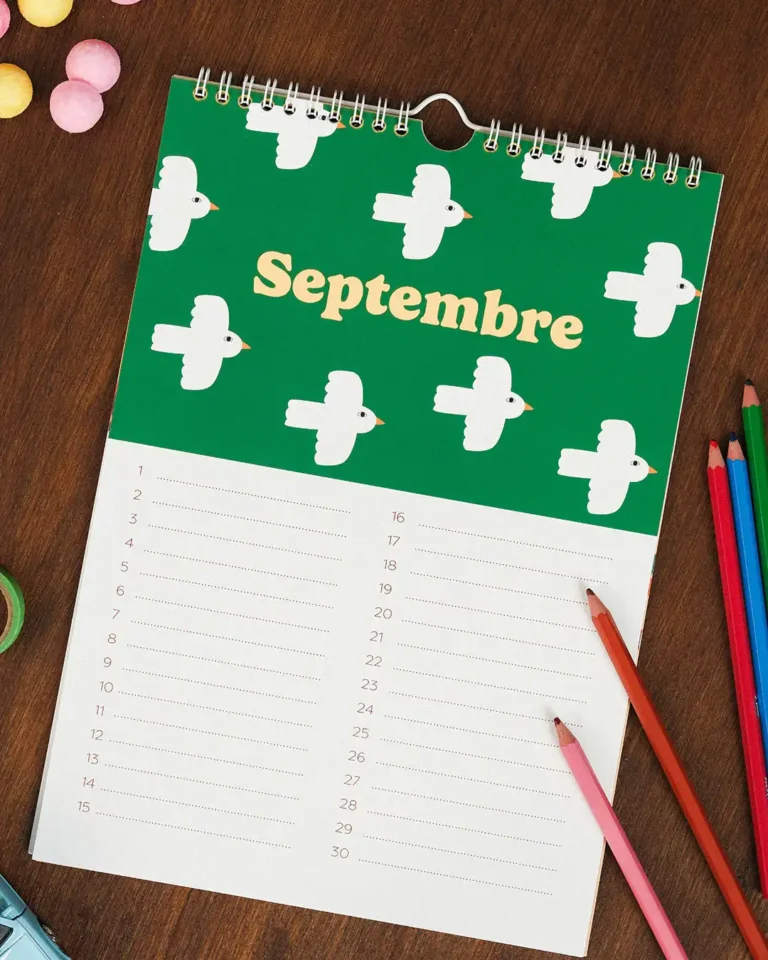 Calendrier des anniversaires pour les enfants : perpétuel pour se souvenir tous les ans. Dessiné par ma Petite Vie avec des chiens trop mignons.